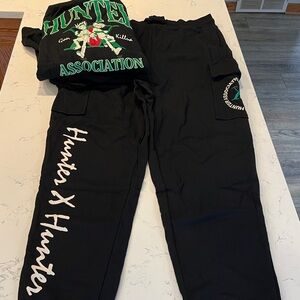 Hunter Black Graphic Sweatshirt and Pants Set